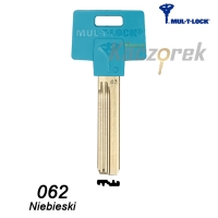 Mul-T-Lock 062 Niebieski - klucz surowy